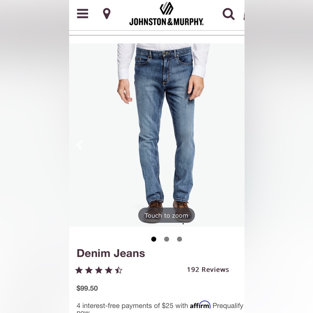 Men’s Johnson & Murphy Jeans - 32” x 32” / NWOT - Picture 7 of 10